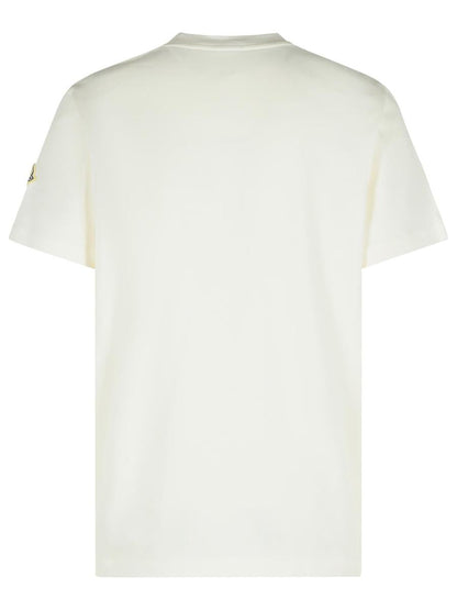 Moncler Weißes Baumwoll-T-Shirt