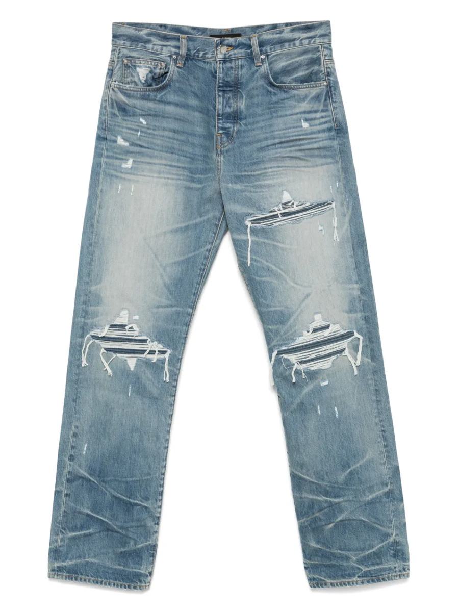 Amiri Distressed-Jeans mit geradem Bein