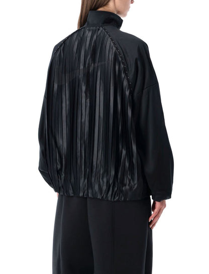 Nike Satin Plissee Oversize Trainingsanzugjacke Sportswear Kollektion
