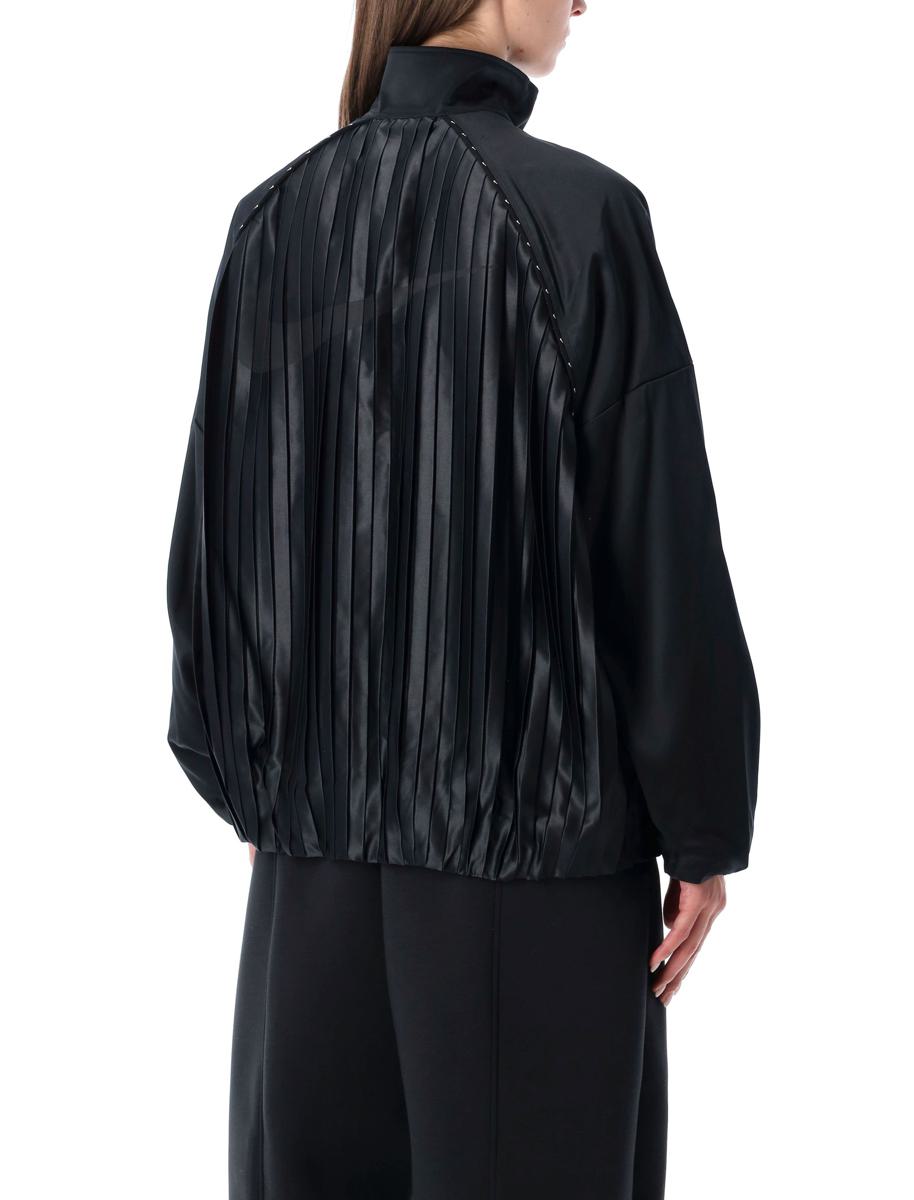 Nike Satin Plissee Oversize Trainingsanzugjacke Sportswear Kollektion