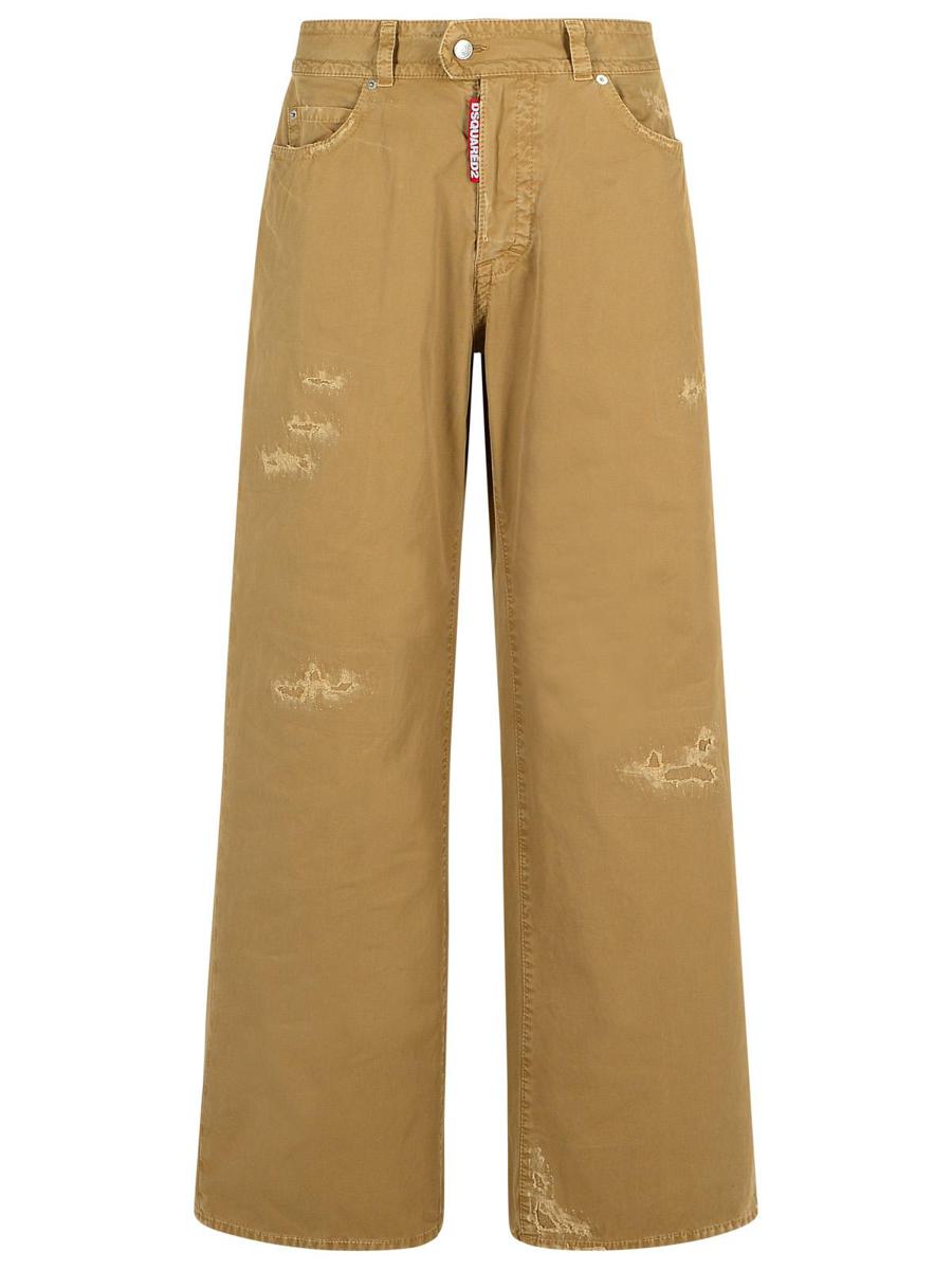 DSQUARED2 – Beige Baumwollhose „9 To 5“