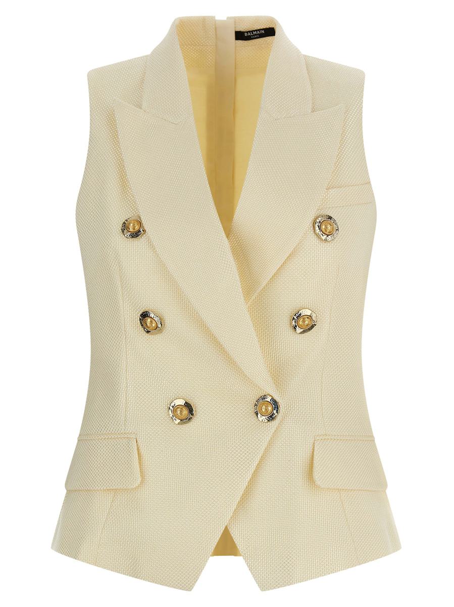 Balmain Weste „Gold und Goldmünze“
