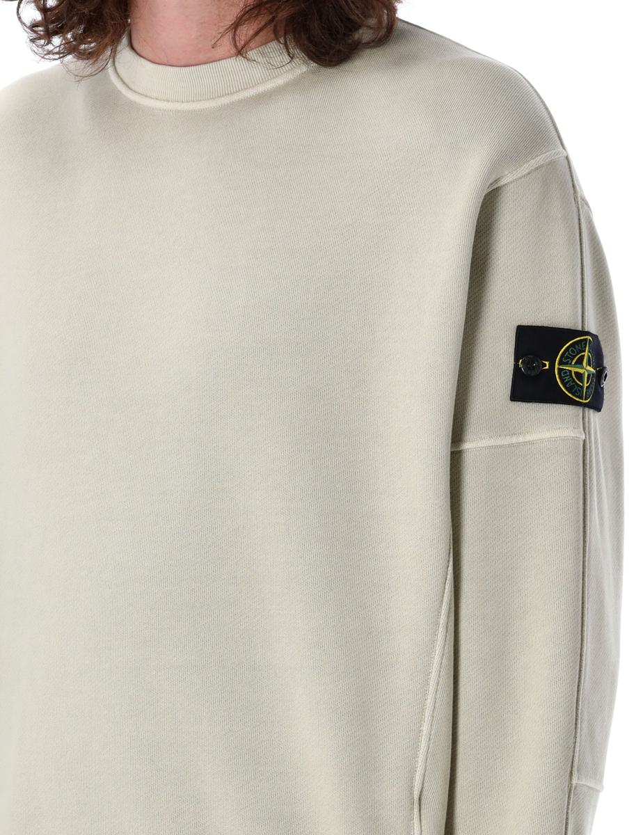 Stone Island Sweatshirt mit Old-Effect-Print