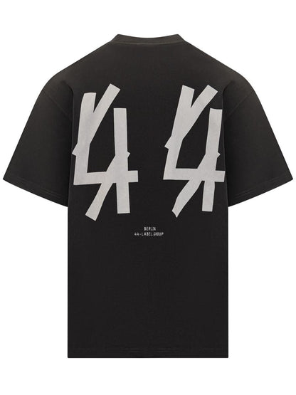 M44 Label Group 44 Label Group Herren-T-Shirt mit schwarzem Logo