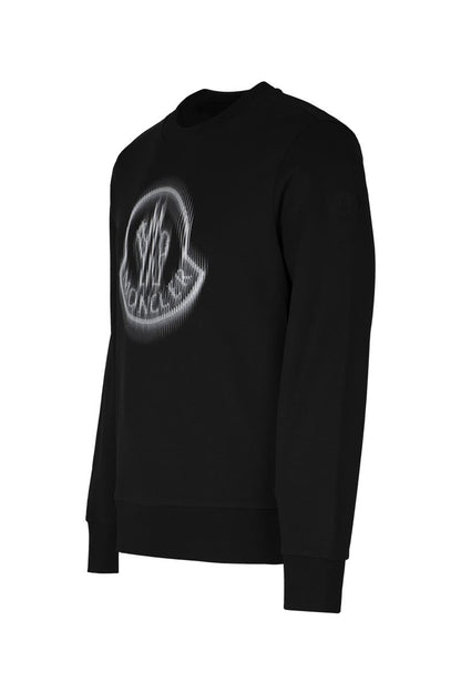 Moncler Baumwoll-Sweatshirt mit Rundhalsausschnitt