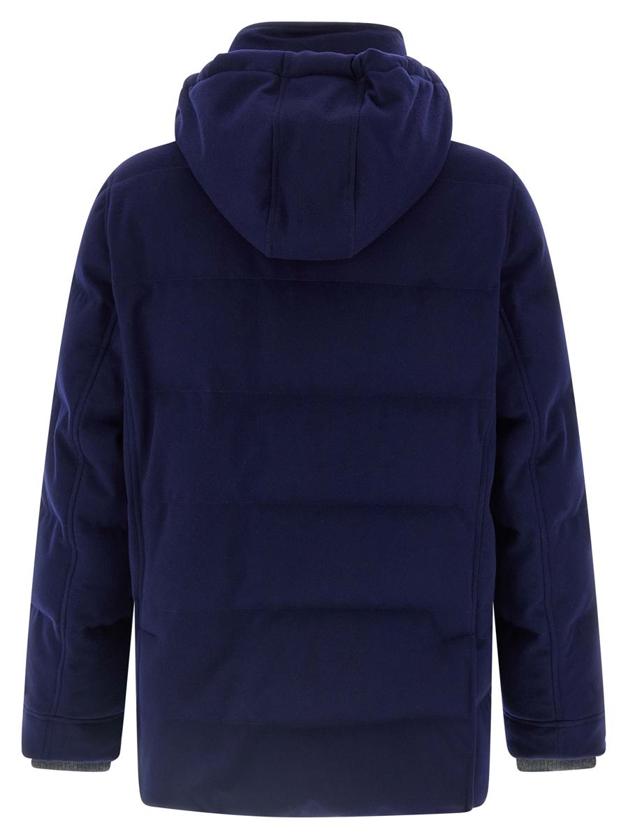 Brunello Cucinelli Flanell-Daunenjacke