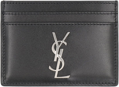 Saint Laurent Cassandre Kartenetui aus Leder