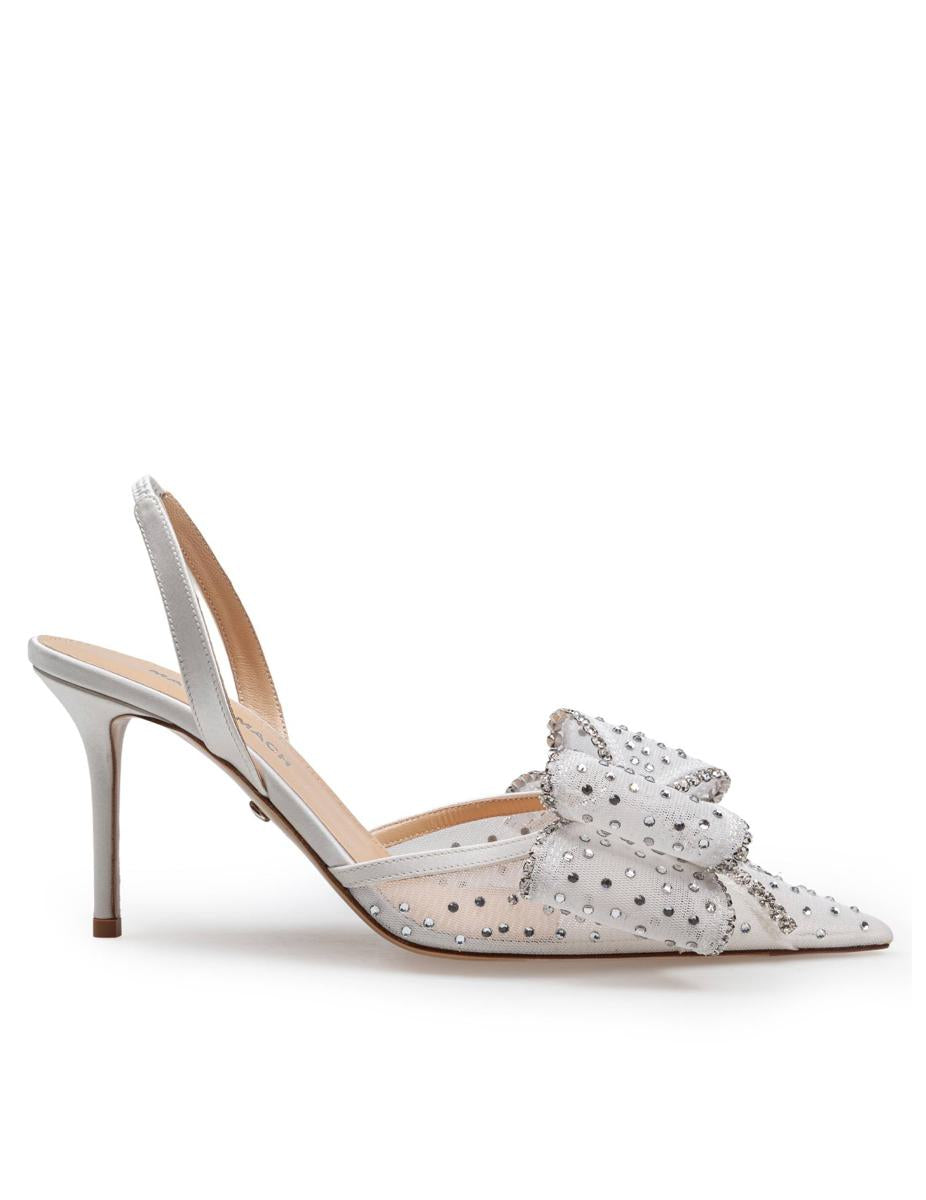 Mach &amp; Mach – Le Cadeau – Slingback-Sandale aus Netzstoff