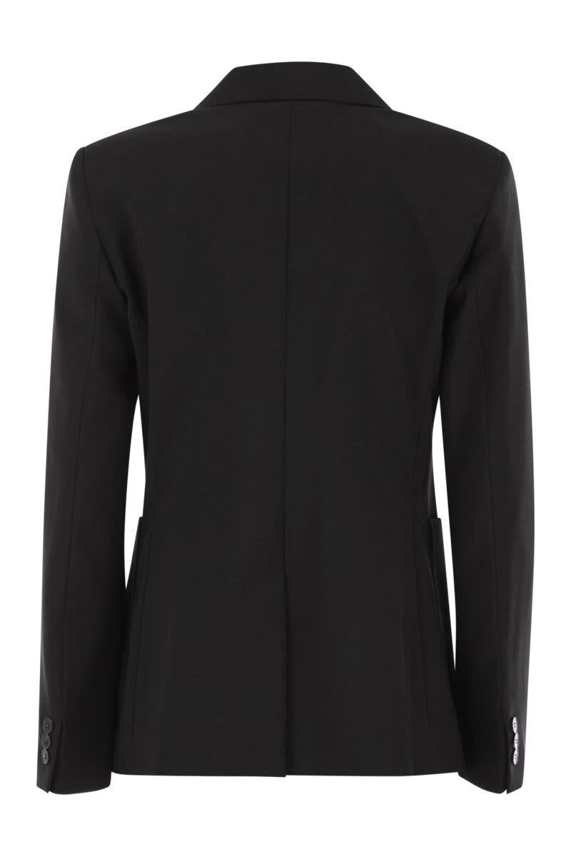 Weekend Max Mara Ornati - Zweireihiger Blazer aus Wollcanvas