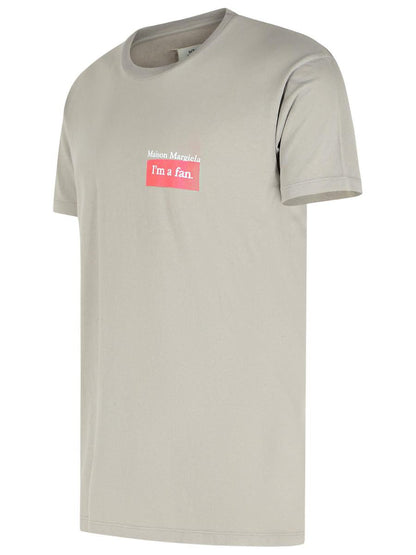Graues Baumwoll-T-Shirt von Maison Margiela