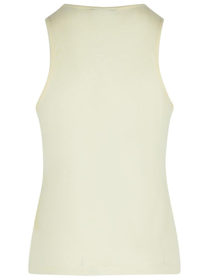 Loulou Studio – Tanktop aus Wollmischung in Elfenbein