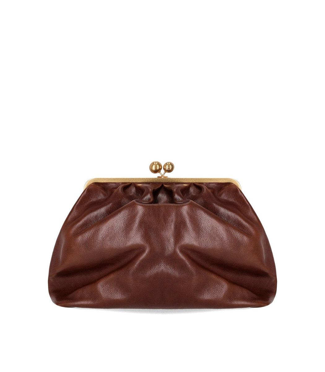 Weekend Max Mara Pasticcino Mirte Große hellbraune Clutch