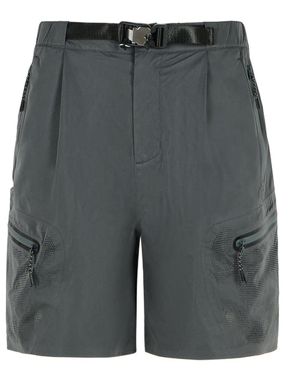 Alpha Industries – Graue Polyester-Bermudashorts