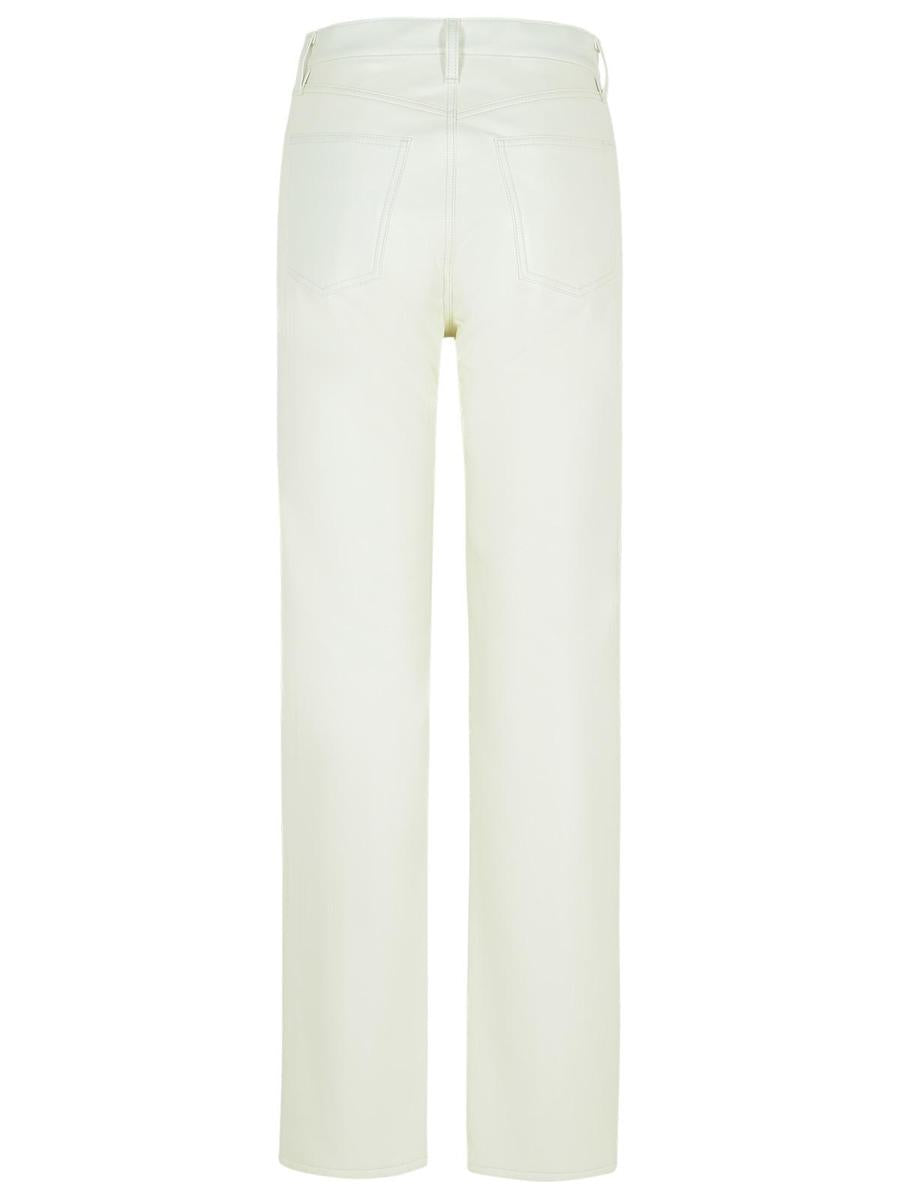 Agolde „90’S Pinch“ Jeans aus recycelter Ledermischung in Weiß