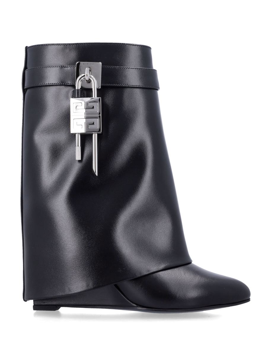 Givenchy Ankle Boots aus Leder mit Haifischverschluss