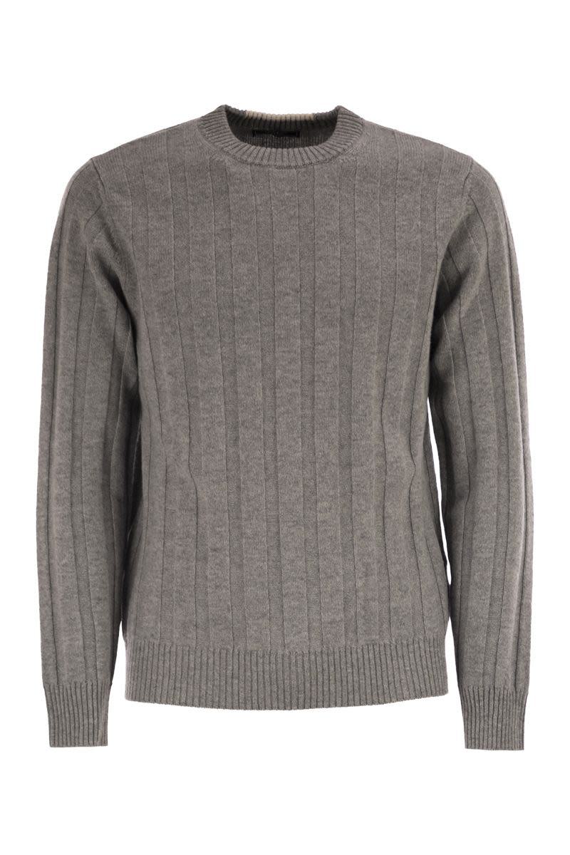 Gerippter Pullover aus Wolle und Kaschmir von Peserico