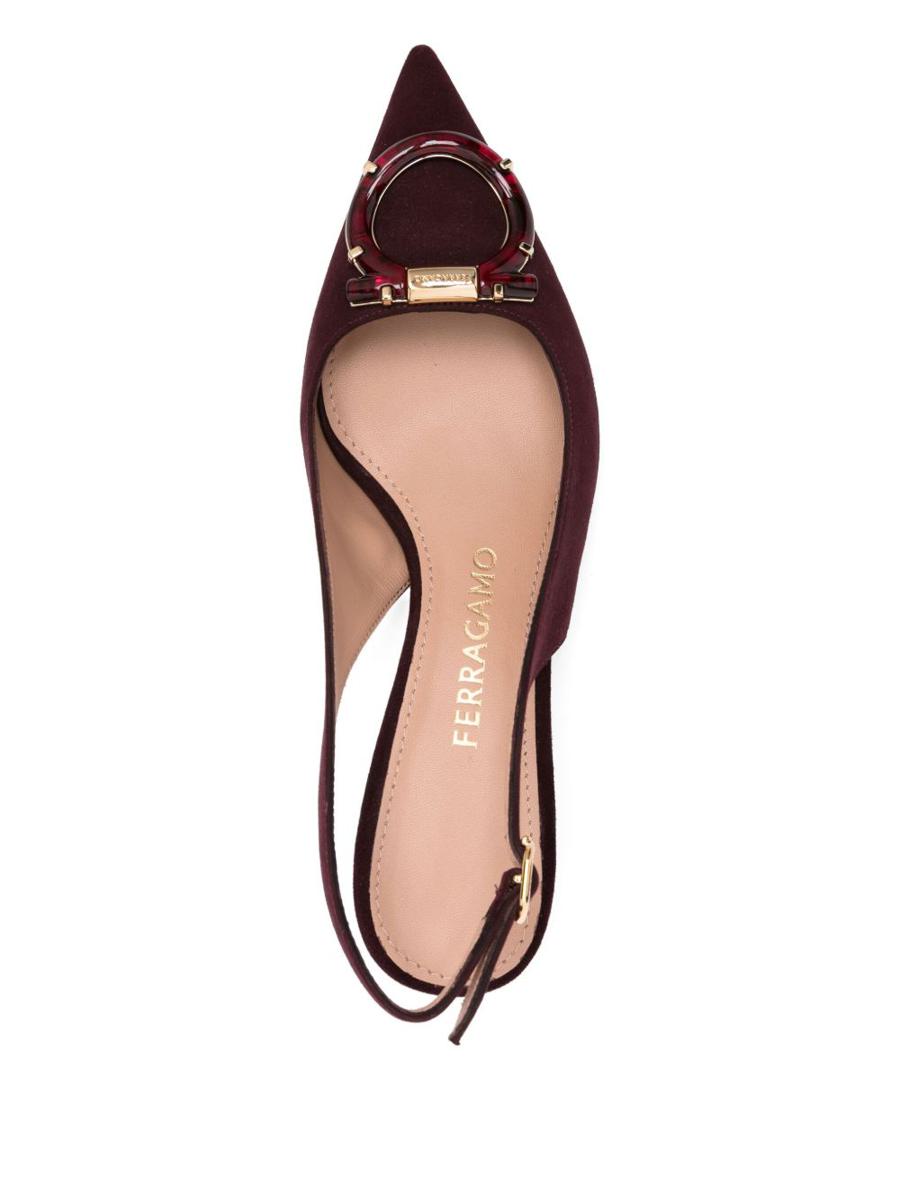 Salvatore Ferragamo Slingback-Pumps aus Leder