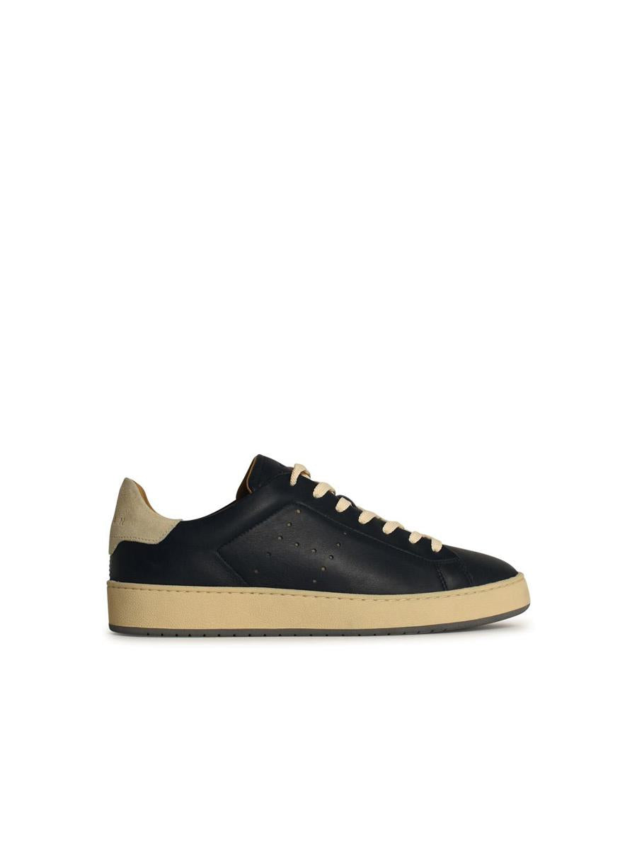 Hogan „H672“ blaue Ledersneaker