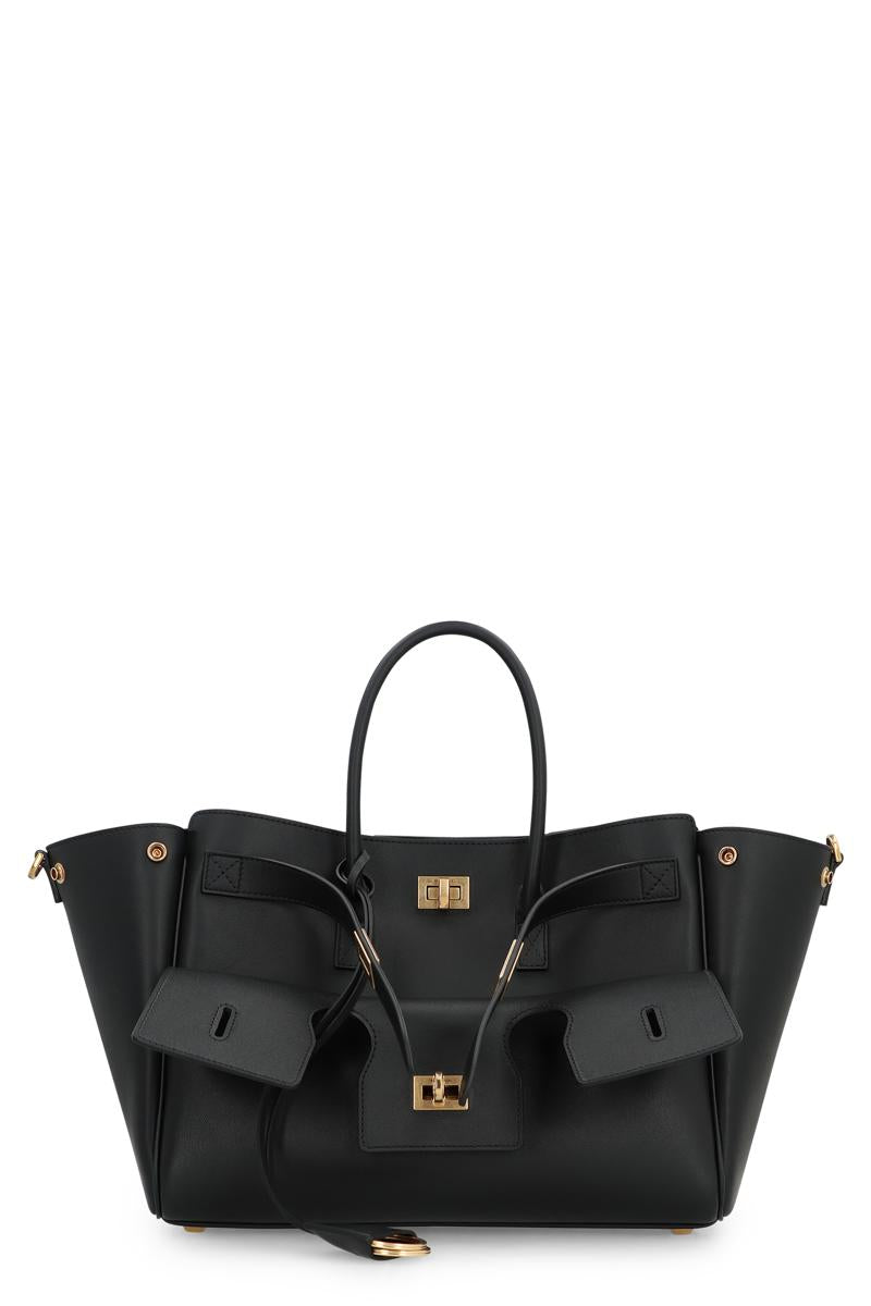 Balenciaga Bel Air Kleine Tragetasche aus Leder