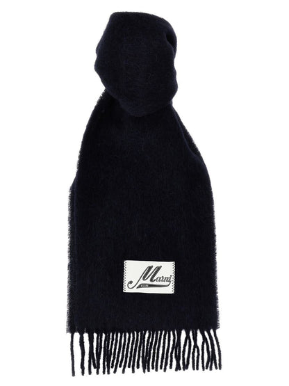 Marni Schal mit Logo-Patch