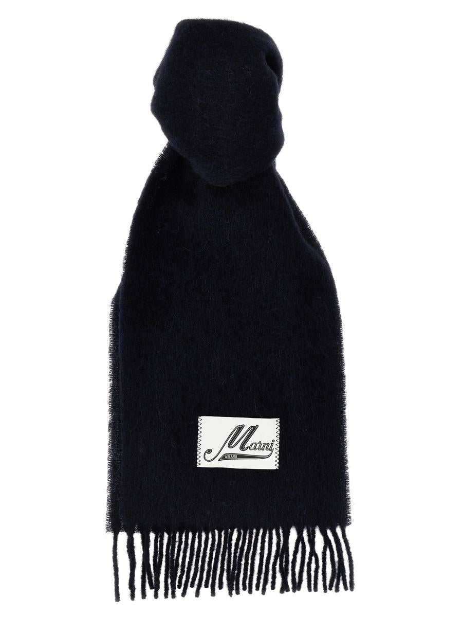 Marni Schal mit Logo-Patch