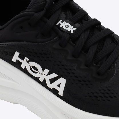 Hoka – Bondi 9 – Sneaker in Schwarz und Weiß