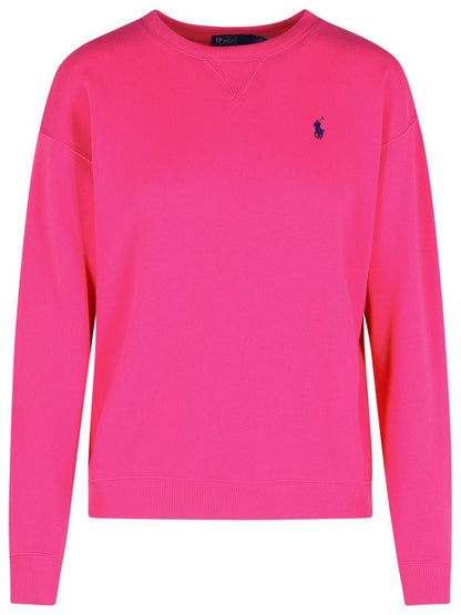 Polo Ralph Lauren – Fuchsiafarbener Baumwollpullover