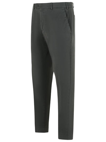 Pt Torino „Rebel“ Hose aus Stretch-Baumwolle in Grau