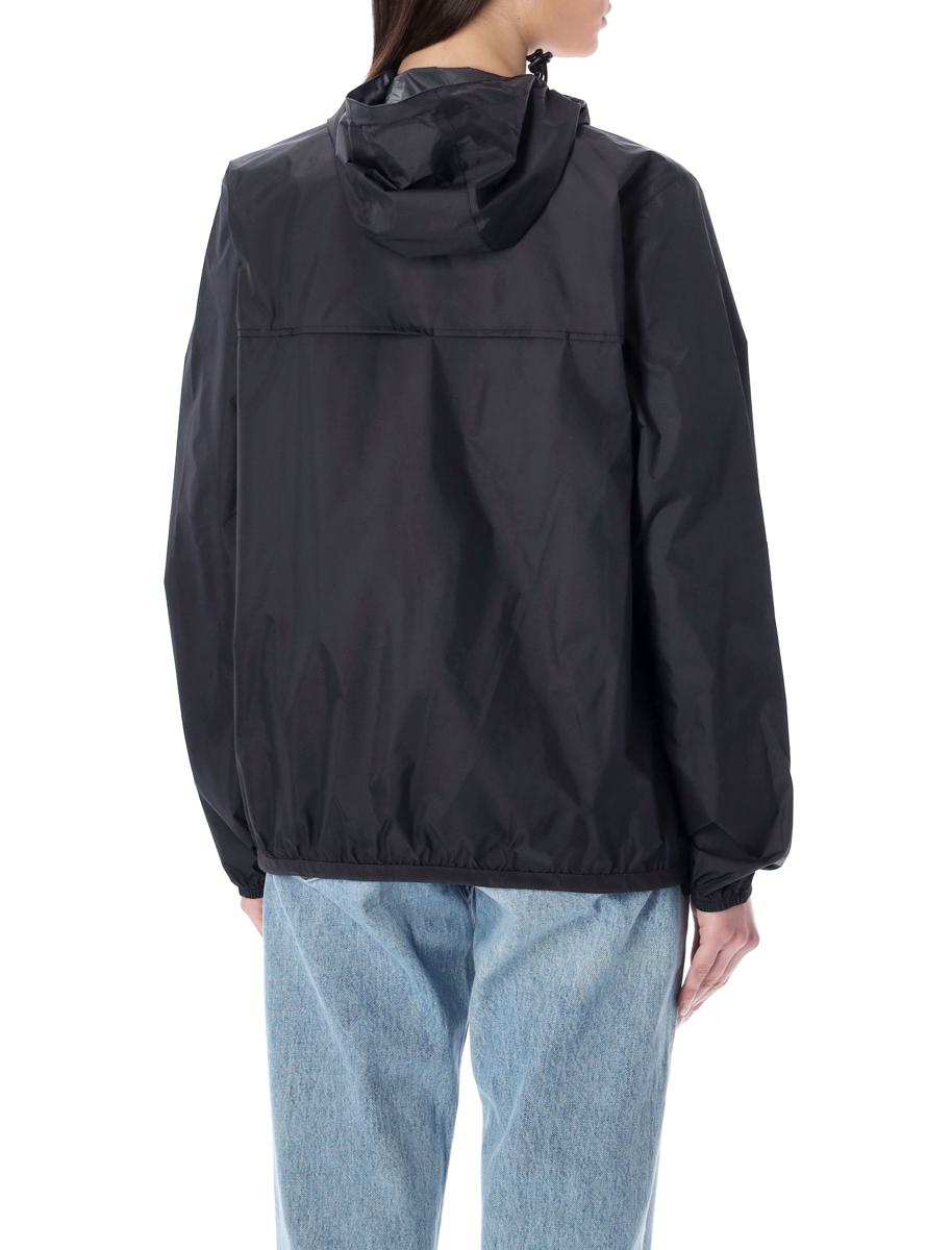 Comme Des Garçons Play – Zweifarbige, wasserdichte Jacke mit Reißverschluss und Kapuze