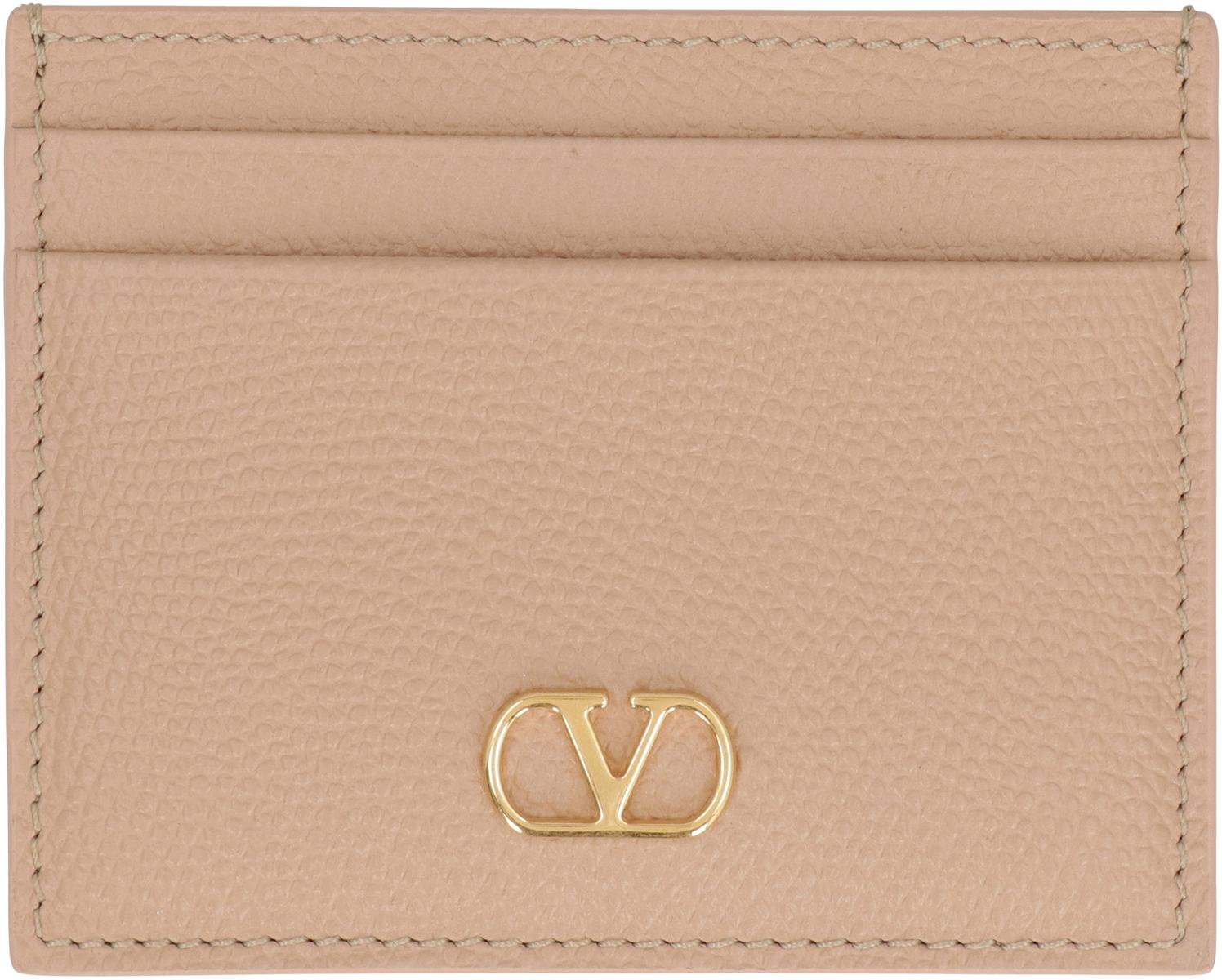 Valentino Garavani Vlogo Signature Kartenetui aus Leder