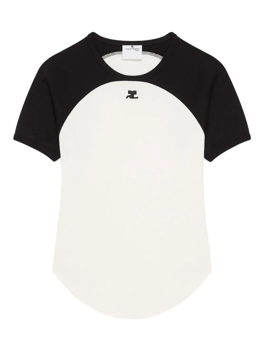 Courrèges Circle Contrast Tee Kleidung
