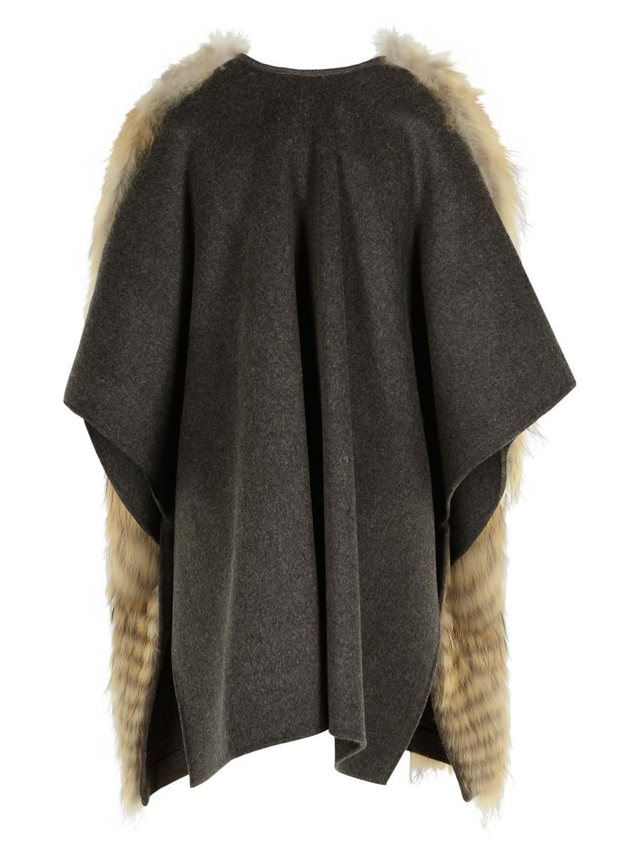 PAROSH Zweifarbiger Mantel aus Wollmischung