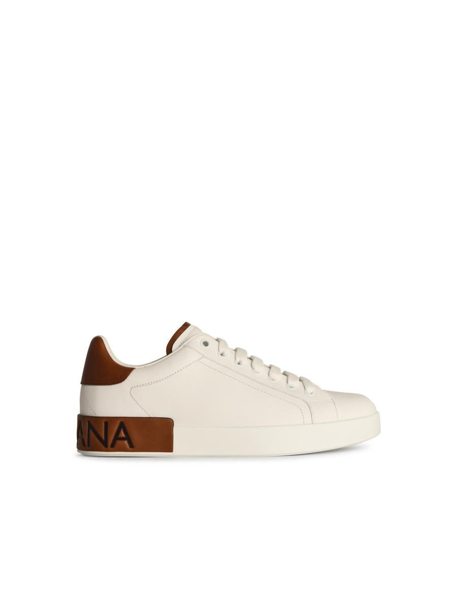 Dolce &amp; Gabbana – Portofino – Weiße Ledersneaker