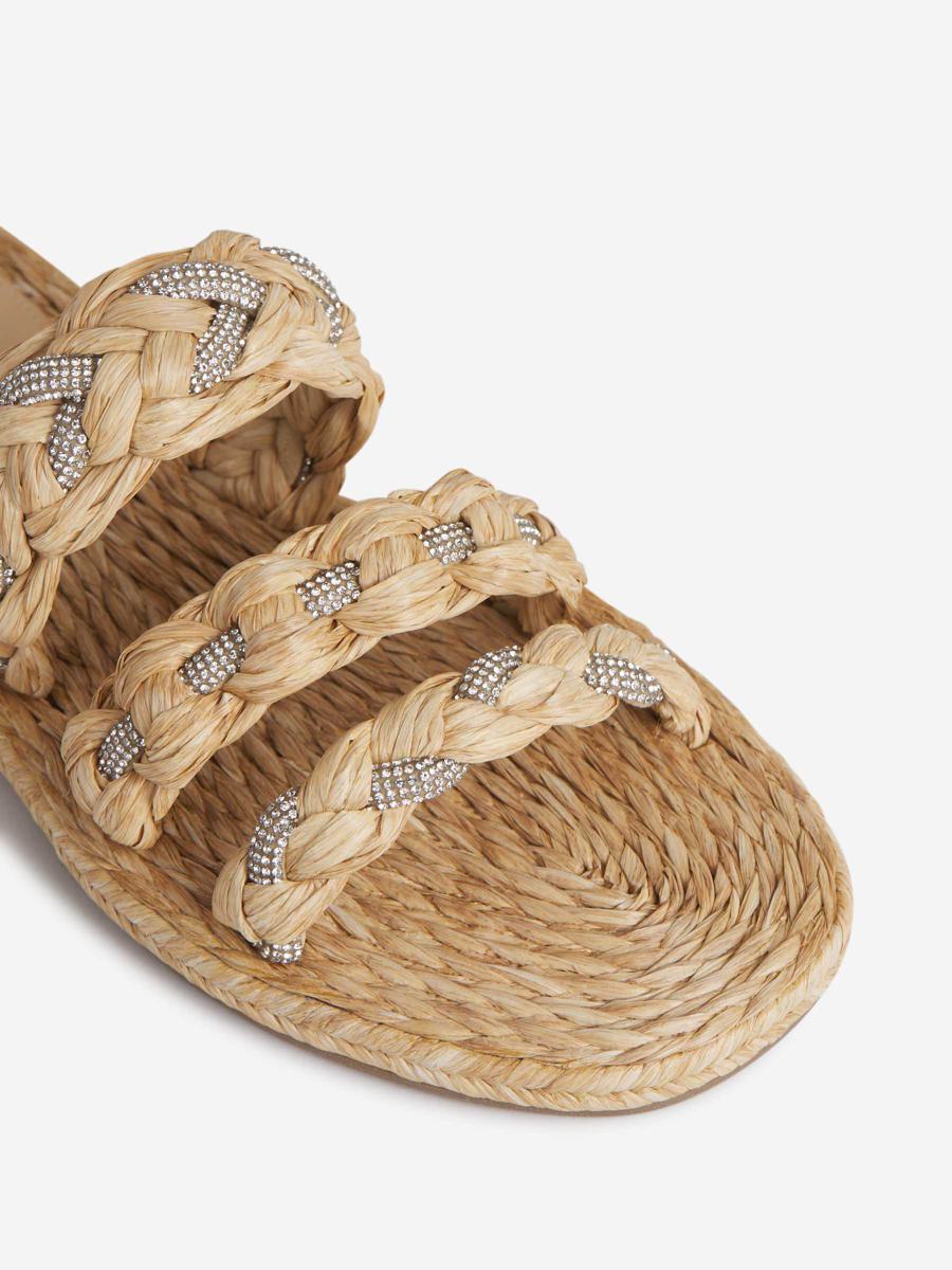 Aquazzura Raffia Coastal Sandale