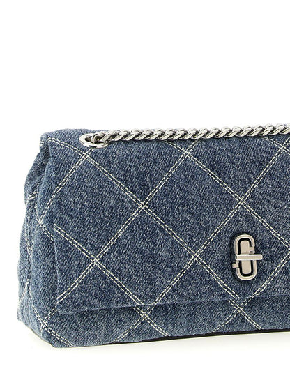 Marc Jacobs „The Quilted Denim Dual Chain“ Schultertasche
