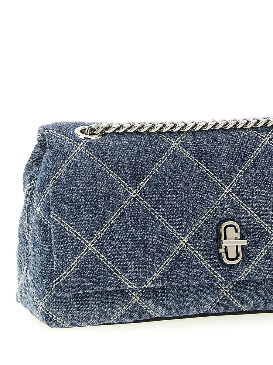 Marc Jacobs „The Quilted Denim Dual Chain“ Schultertasche
