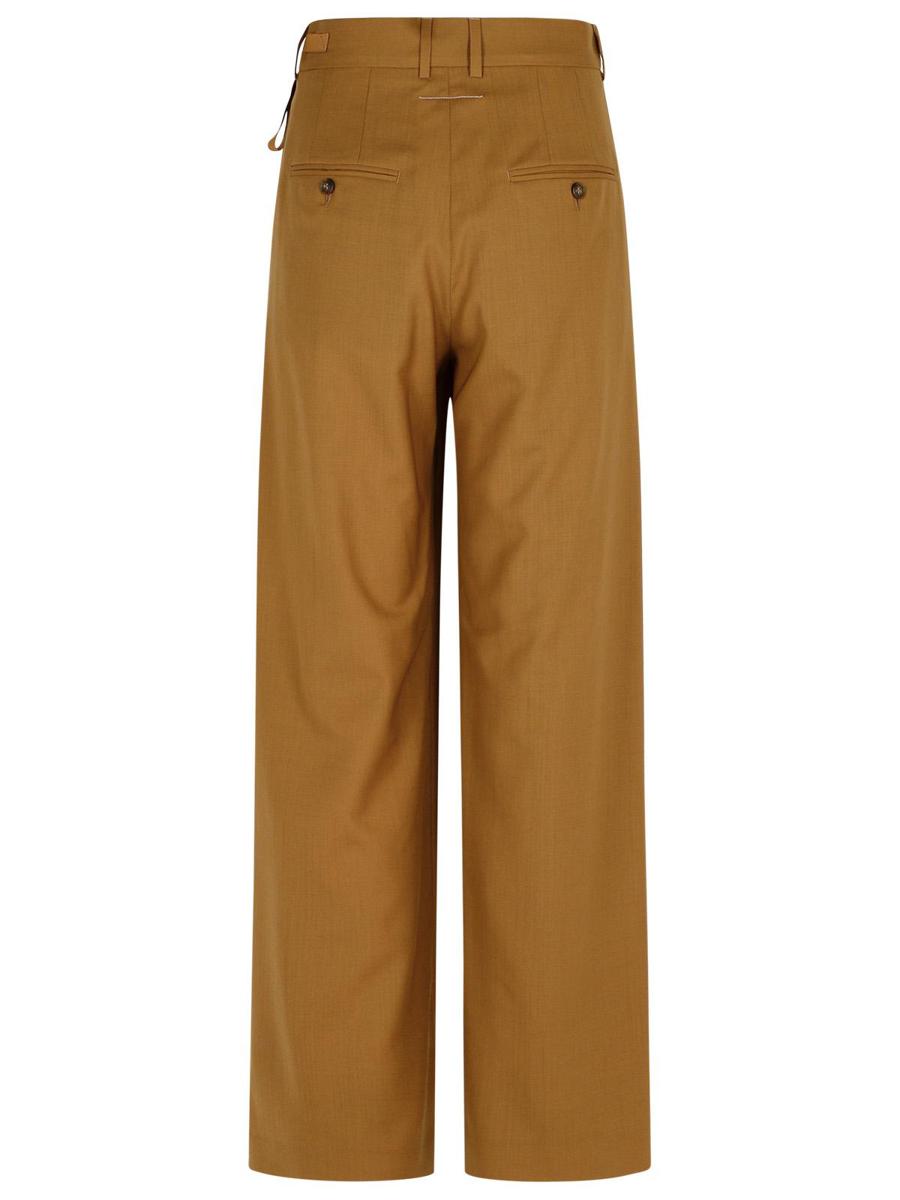 MM6 Maison Margiela Beige Wollhose