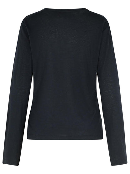 Schwarzer Pullover aus Wollmischung von Loulou Studio