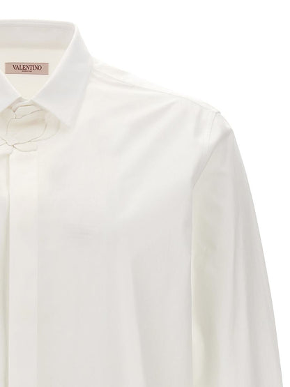 Valentino Garavani – Valentino-Hemd mit Blumenaufnäher