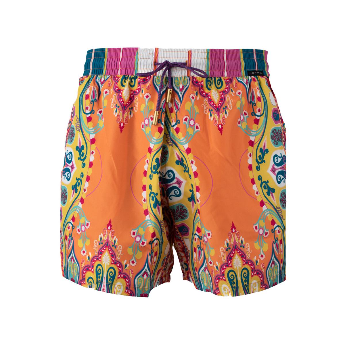 Etro Orange gemustertes Kostüm