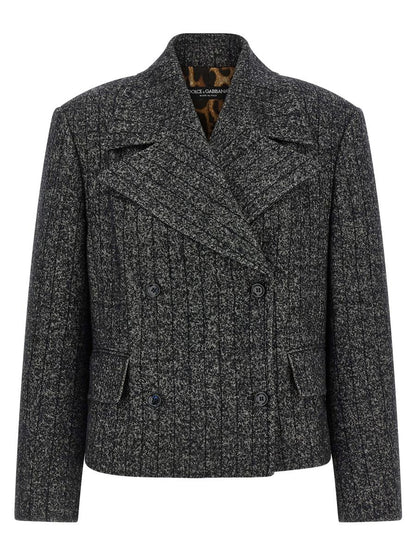 Dolce &amp; Gabbana gestreifter Wollblazer