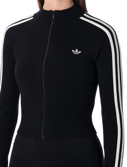 Adidas Originals – Adicolor – Schmales Strick-Trainingsoberteil mit 3 Streifen