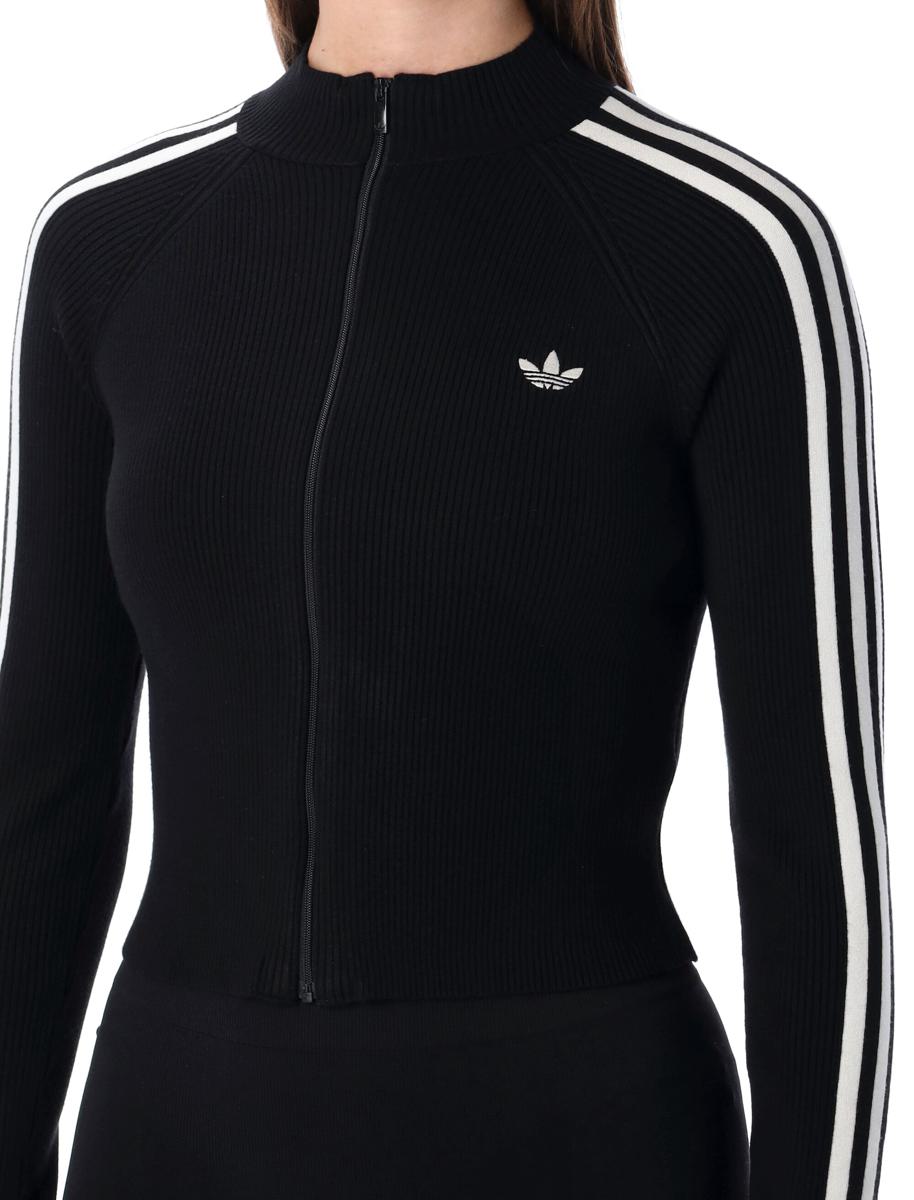 Adidas Originals – Adicolor – Schmales Strick-Trainingsoberteil mit 3 Streifen