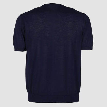 Malo Blaues Baumwoll-T-Shirt