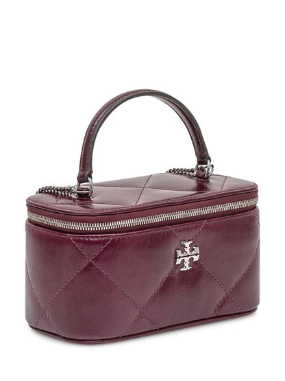 Tory Burch – Burgunderrote Kosmetiktasche von Tory Burch