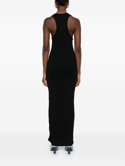 Jean Paul Gaultier Das schwarze Piercing-Langes Kleid