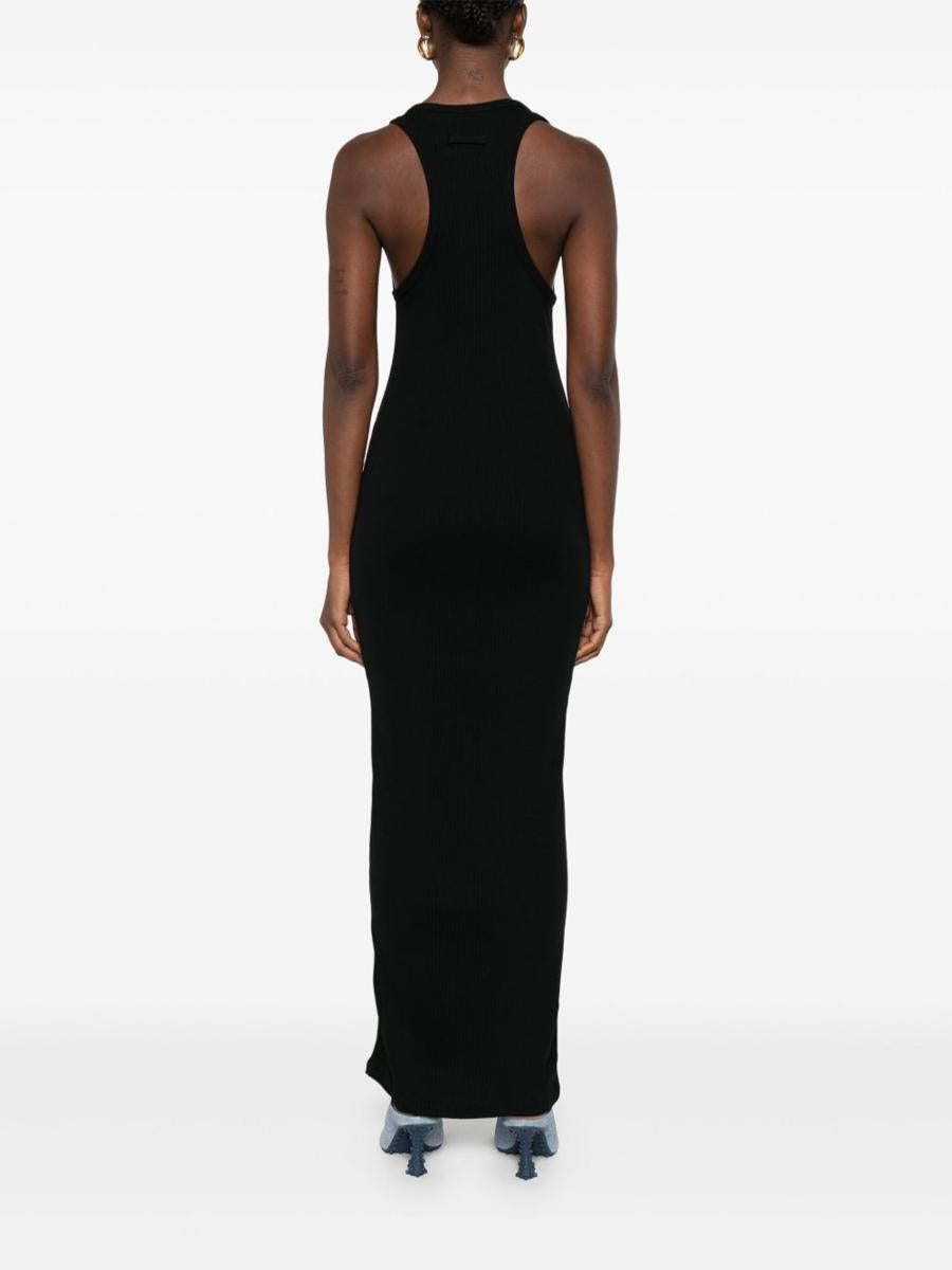 Jean Paul Gaultier Das schwarze Piercing-Langes Kleid