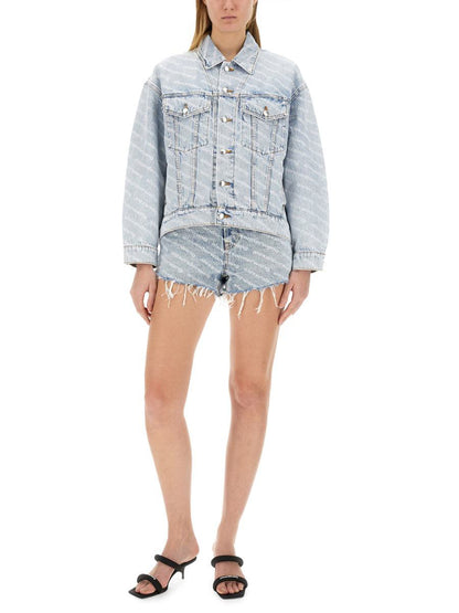 Alexander Wang Jacke mit durchgehendem Logo
