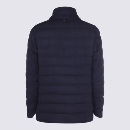 Herno Dunkelblaue Daunenjacke