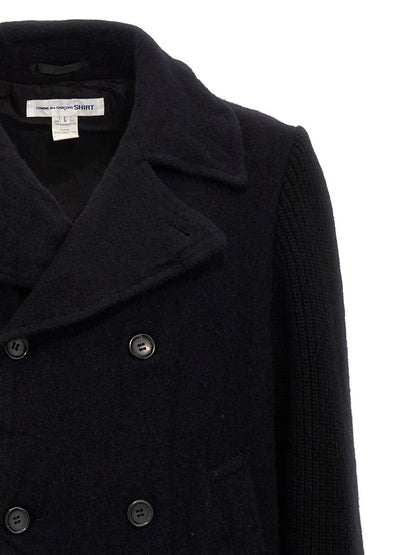 Zweireihiger Wollmantel von Comme Des Garçons